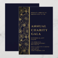 Festa de Gala de Elegante Blue Botanic Charity Eve
