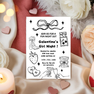 Convite Festa de Galentines, Noite do Vale dos Corações Ce
