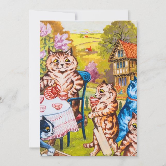 Convite Festa de Gatos no Jardim (Frente)