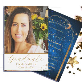 Convite Festa de Graduação de Estrelas à Noite