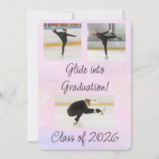 Convite Festa de Graduação de Patinação no Gelo com Aquare