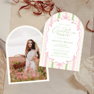 Convite Festa de Graduação Desenhada à Mão Retro Arch 2026