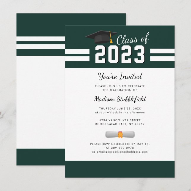 Convite Festa de Graduação Moderna 2025 (Frente/Verso)