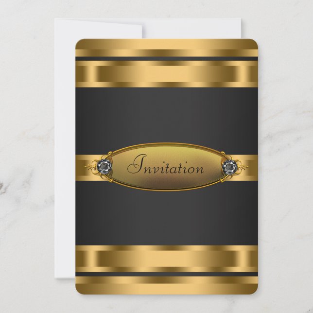 Convite Festa de Gravata Preta (Frente)