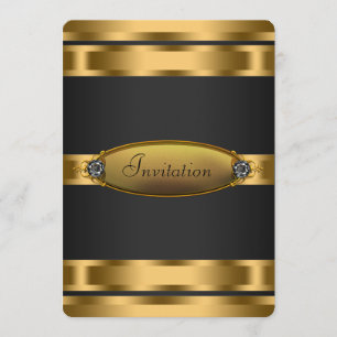 Convite Festa de Gravata Preta