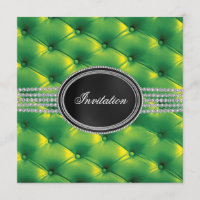 Festa de Gravata Preta Diamante Preto Verde Lima