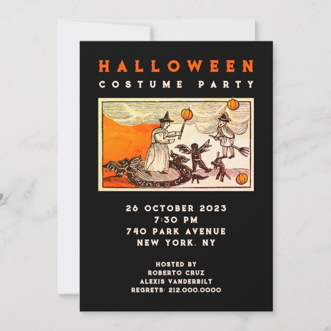 Convite Festa de Halloween (Frente)