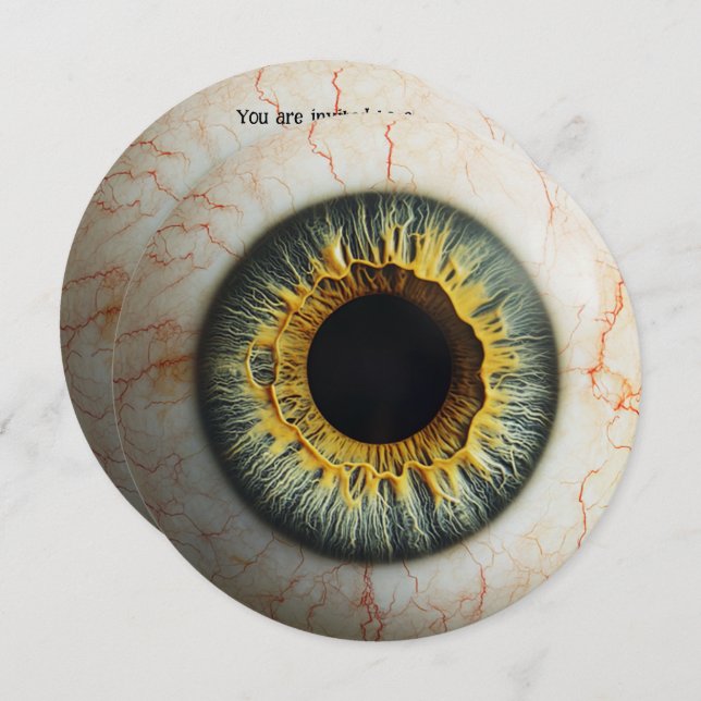 Convite 👁️ Festa de Halloween Assombrada! (Frente/Verso)