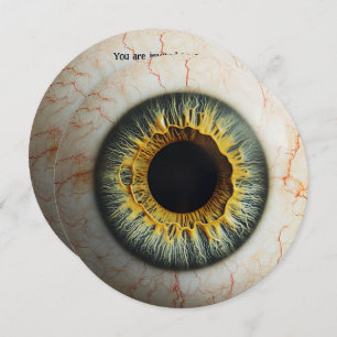 Convite 👁️ Festa de Halloween Assombrada!