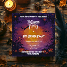 Festa de Halloween Assombrada com Pumpkins & Bats