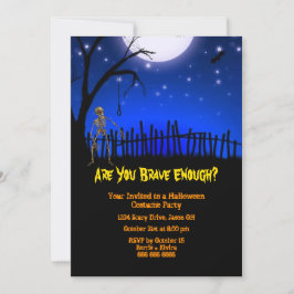 Convite Festa de Halloween assustadora e assustadora
