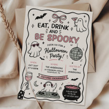 Festa de Halloween Assustadora e Comida e Bebida D