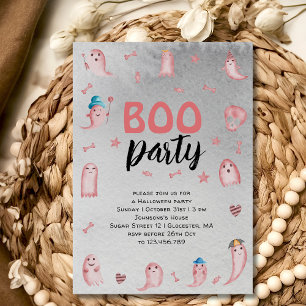 Convite Festa de Halloween Boo