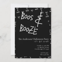 Festa de Halloween Boos and Booze