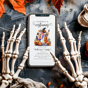 Convite Festa de Halloween Cocktails & Fantasias