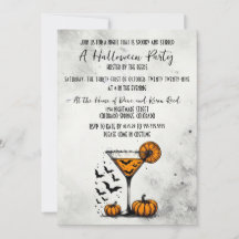 Festa de Halloween com Martini de Abóbora