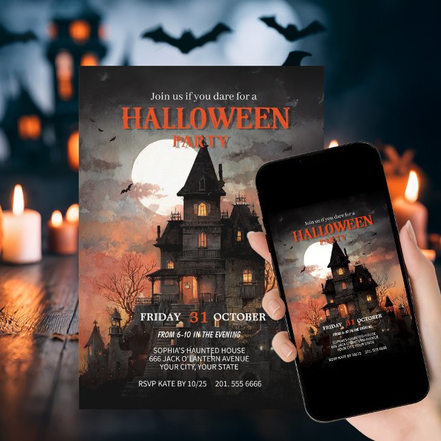 Convite Festa de Halloween da Casa Branca (Criador carregado)