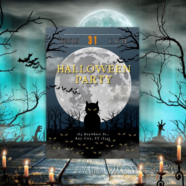 Convite Festa de Halloween da Caty  (Criador carregado)