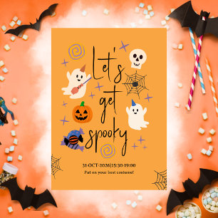 Convite Festa de Halloween da Família no Escritório com Fa