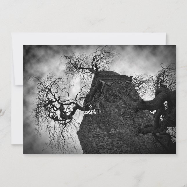 Convite Festa de Halloween da Igreja Gótica (Frente)