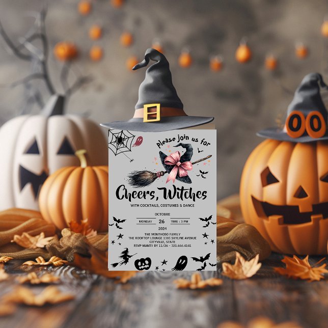 Convite Festa de Halloween de Adultos de Cuzão (Criador carregado)