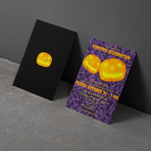 Convite Festa de Halloween de Celebração Sinistra