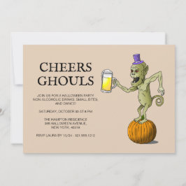 Convite Festa de Halloween de Cheers Ghouls