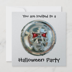 CONVITE FESTA DE HALLOWEEN DE CHROME SKULL