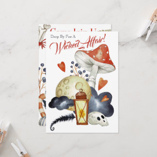 Convite Festa de Halloween de Cute Poison Mushroom