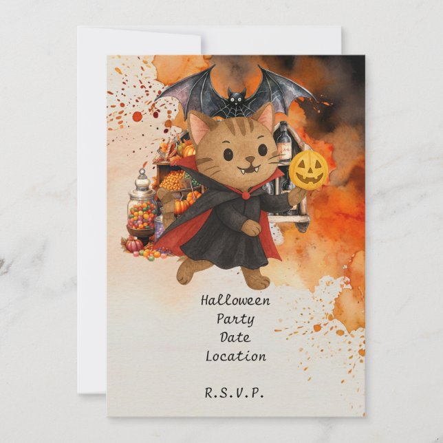 Convite Festa de Halloween de Picleball e Amigos (Frente)