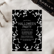 Festa de Halloween de Skeletons Dançantes Spooky