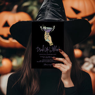 Convite Festa de Halloween de Spookchy Witchy