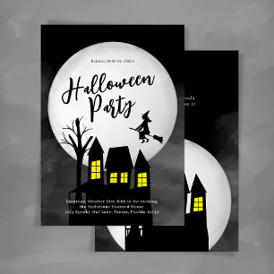 Convite Festa de Halloween de Spooky Assombrada
