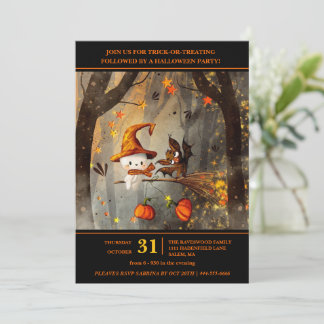 Convite Festa de Halloween Divertida