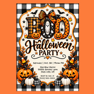 Convite Festa de Halloween do Boo Fofo