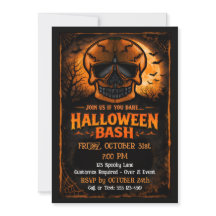 Festa de Halloween do Crânio de Abóbora