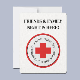 Convite Festa de Halloween do Criminalmente Insano Institu