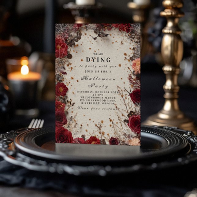 Convite Festa de Halloween do Romance Assombrado (Criador carregado)