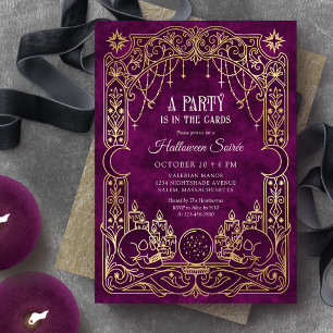 Convite Festa de Halloween do Tarot