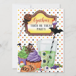 Convite Festa de Halloween - Doce ou Travessura