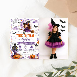 Convite Festa de Halloween doce ou travessura