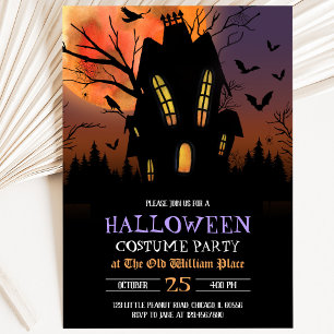 Convite Festa de Halloween em Casa Assombrada