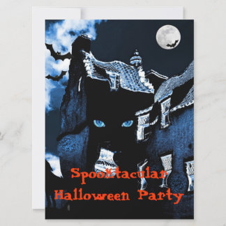 Convite Festa de Halloween em casa assombrada