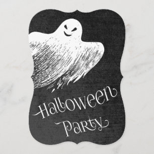 Convite Festa de Halloween - Fantasma Fantástico