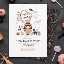 Convite Festa de Halloween Feitiços e Espíritos ID1325