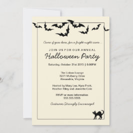 Convite Festa de Halloween / Festa de Costume / Feriado de