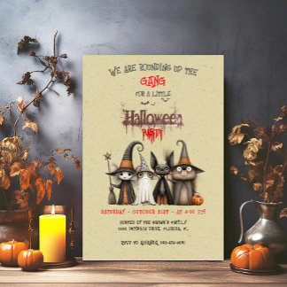 Convite Festa de Halloween Fofa