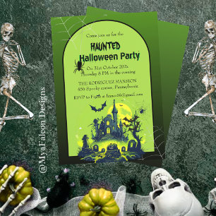 Convite Festa de Halloween Green House