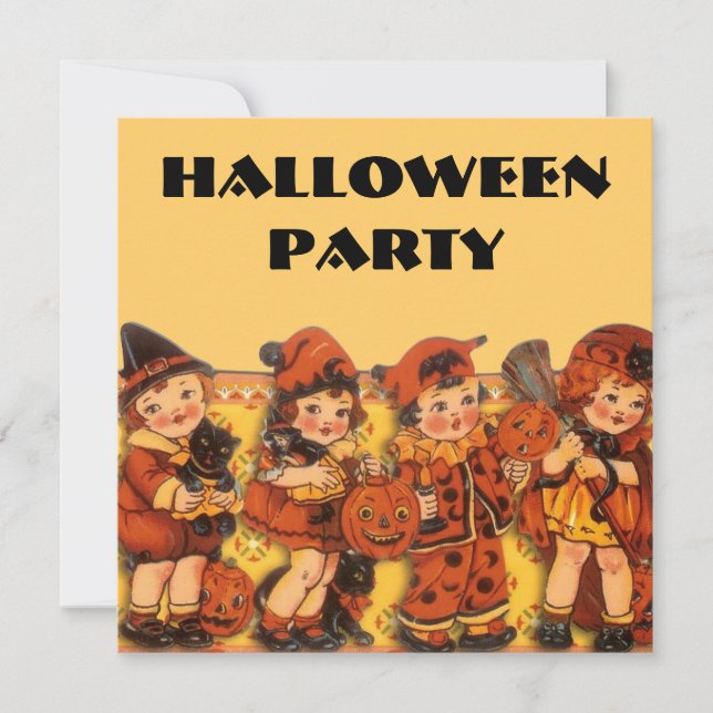 Convite Festa de Halloween Infantil (Frente)