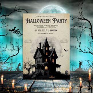 Convite Festa de Halloween Legal